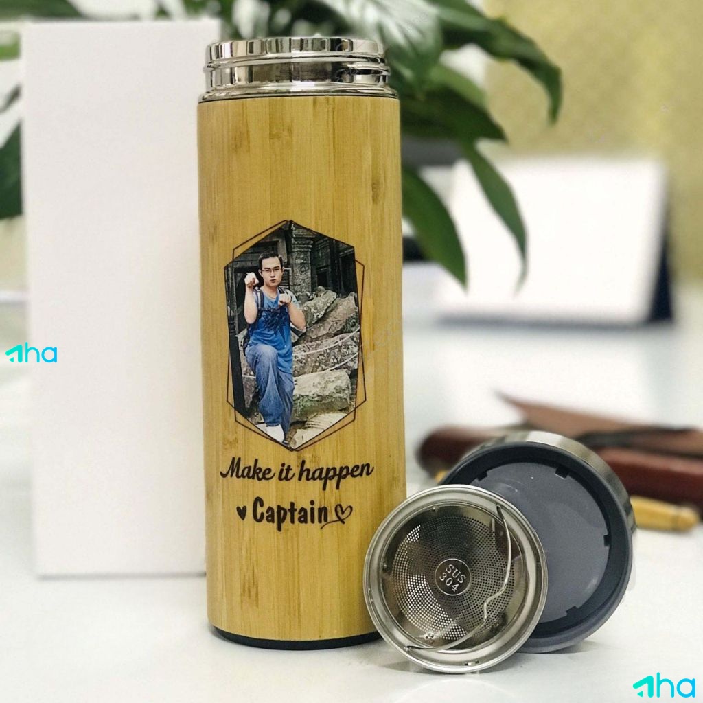 Bình giữ nhiệt khắc logo theo yêu cầu AHA-01