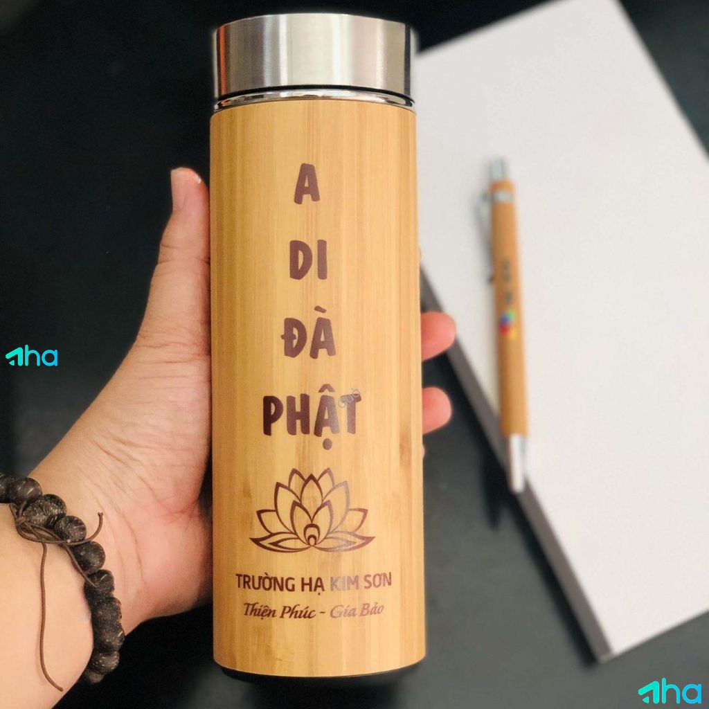 Bình giữ nhiệt khắc logo theo yêu cầu AHA-01