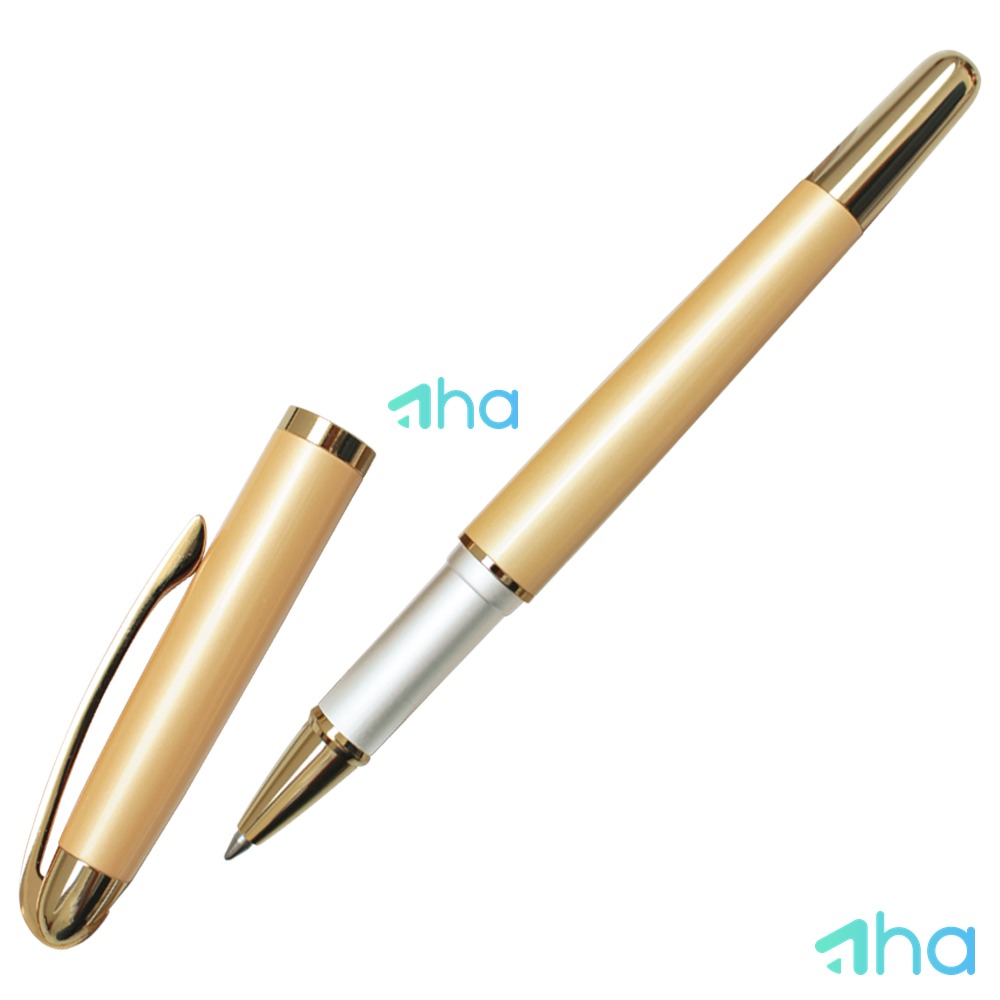 Bút màu tím AHA-2088 Trắng phối Xám