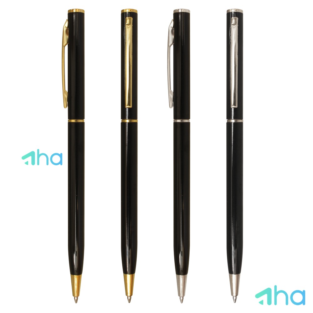 Bút nhựa AHA-017BK Đen phối vàng