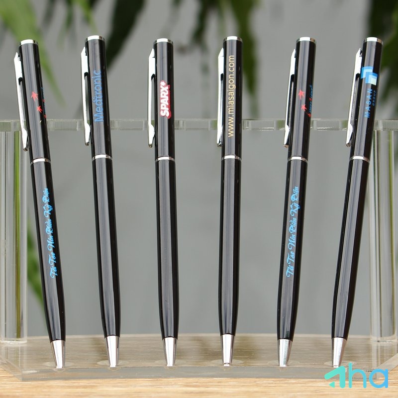 Bút nhựa AHA-017BK Đen phối vàng