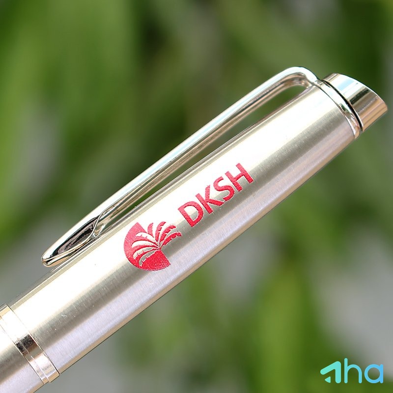 Bút quà tặng hình bông hoa 5 cánh AHA-4190 Trắng