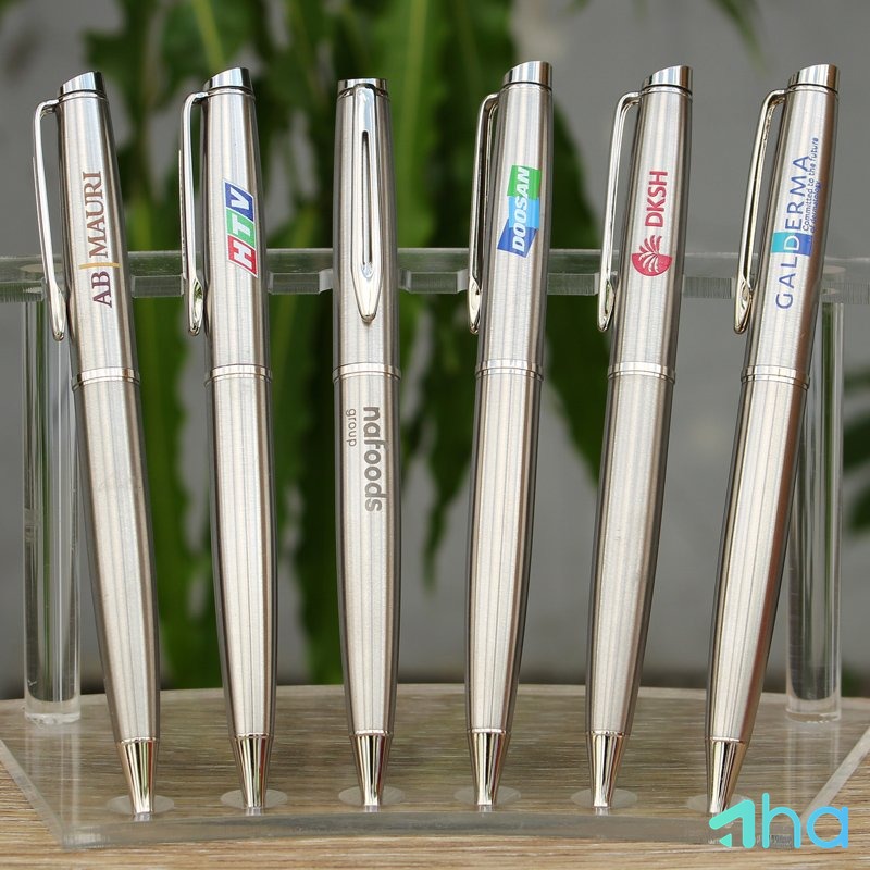 Bút quà tặng hình bông hoa 5 cánh AHA-4190 Trắng