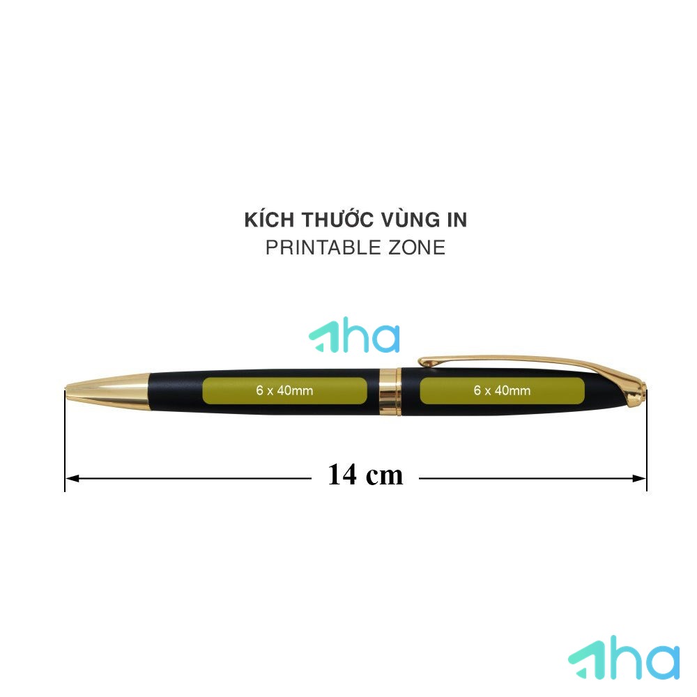 Bút quảng cáo AHA-352BK Đen