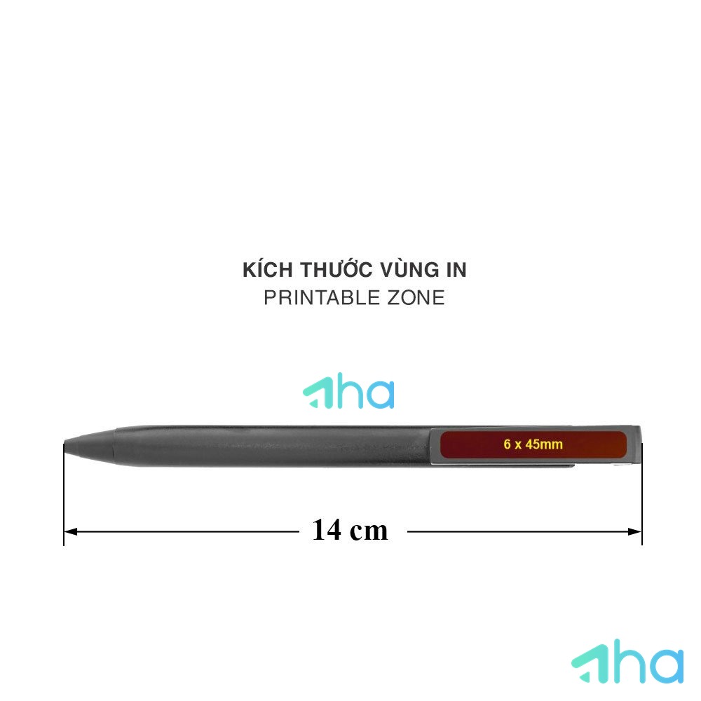 Bút tím AHA-031SL Bạc phối vàng