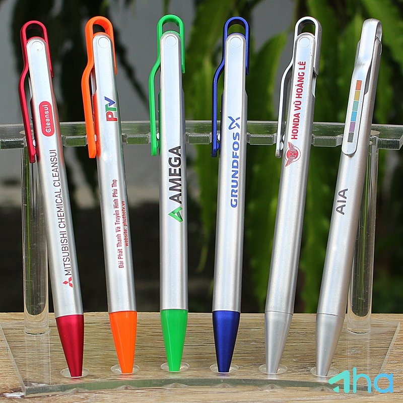 Cơ sở sản xuất bút bi AHA-0723A Bạc toàn thân