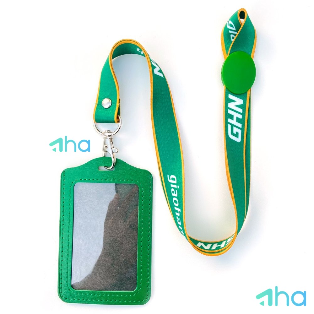 Dây đeo thẻ in logo AHA-S20