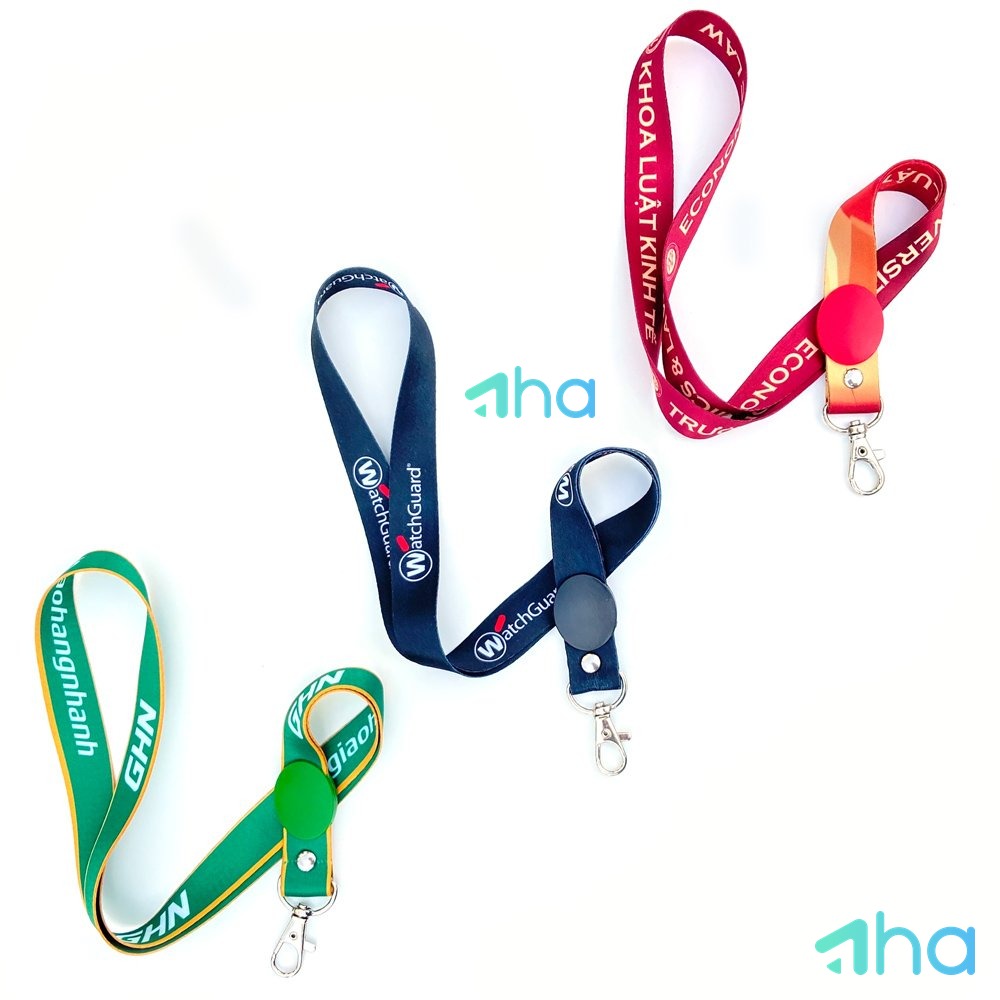 Dây đeo thẻ in logo AHA-S20