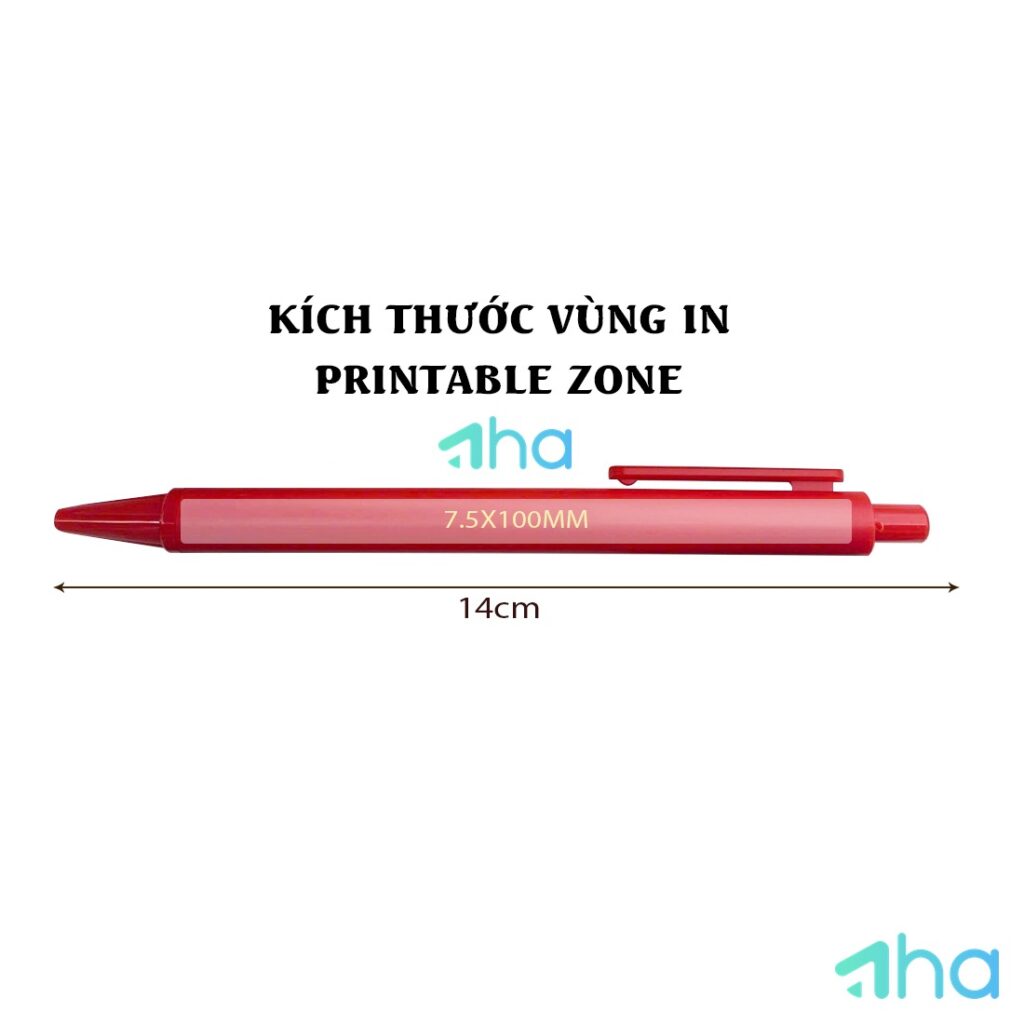 In bút bi theo yêu cầu AHA-2014 Xanh dương