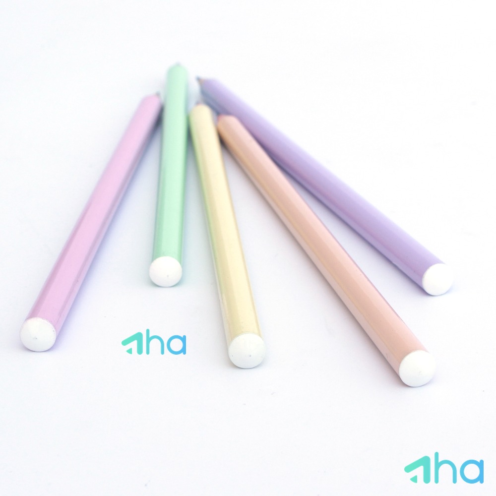In bút chì HB dạng tròn 12HB xanh lá nhạt