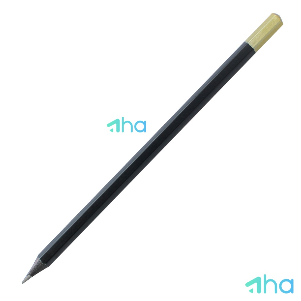 In bút chì theo yêu cầu 2B lục giác 1967 Đen phối vàng gold