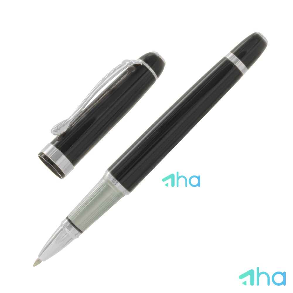 In bút quảng cáo AHA-302BK Đen phối bạc