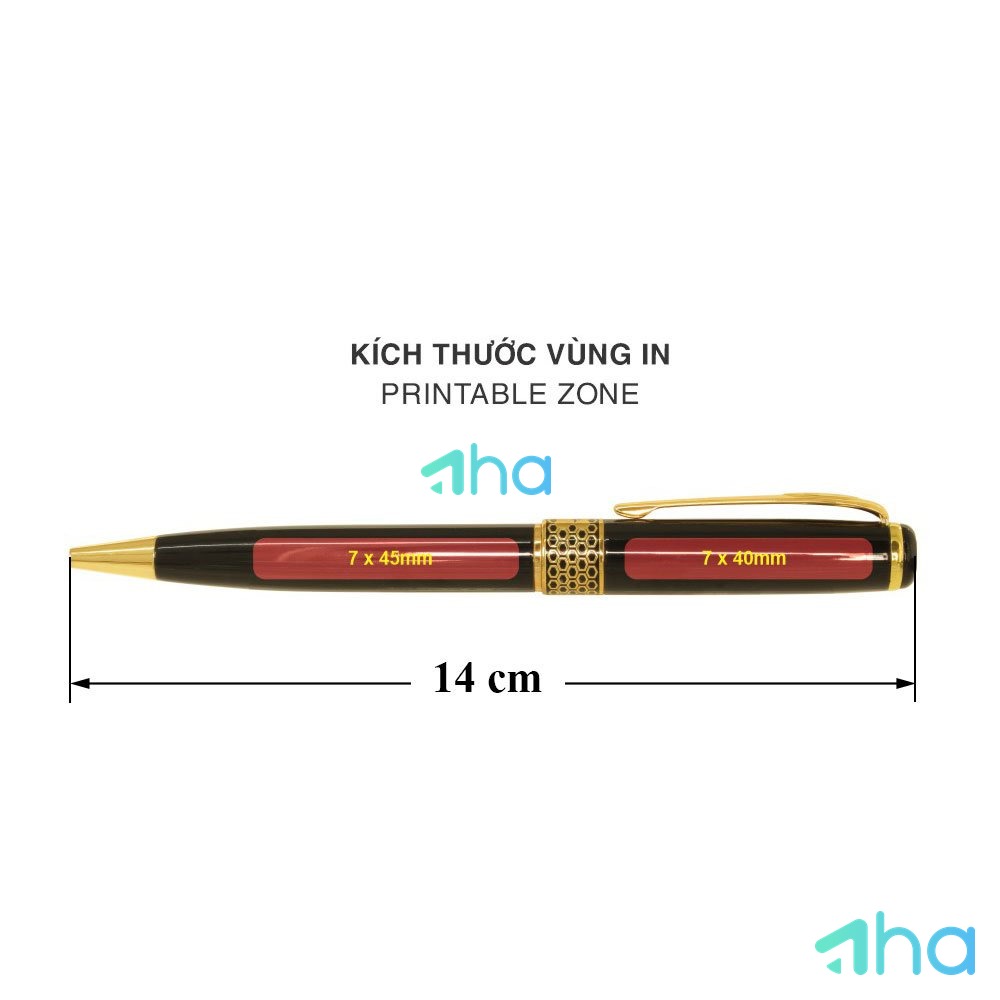 In chữ lên bút AHA-68BK Đen