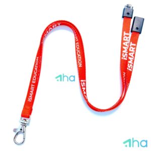 In logo dây đeo thẻ nhân viên giá rẻ AHA-P10