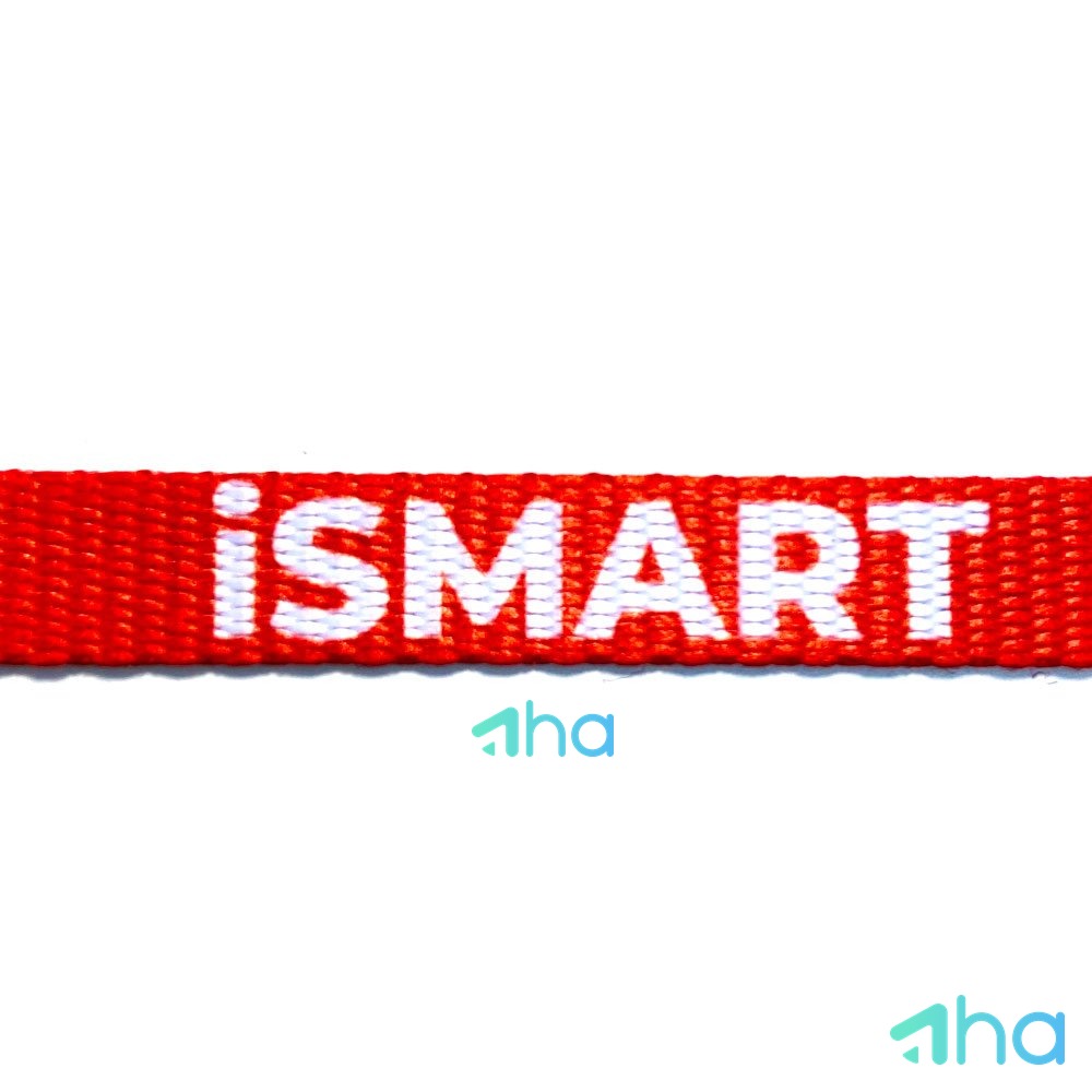 In logo dây đeo thẻ nhân viên giá rẻ AHA-P10