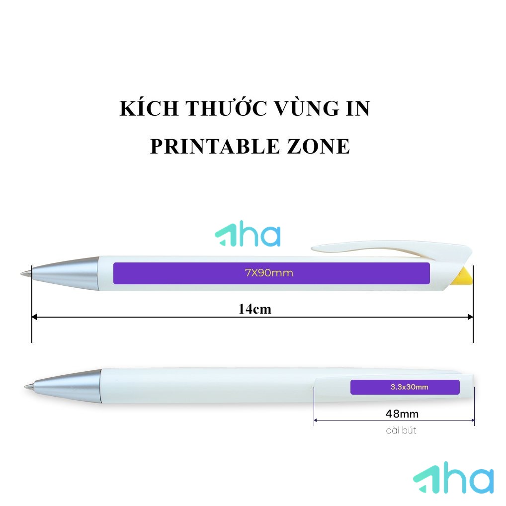 Quà tặng bút bi AHA-222 Đỏ